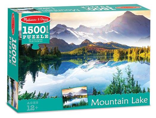 Melissa And Doug 9094 Mountain Lake Cardboard Jigsaw Puzzle, 1500 Pieces
