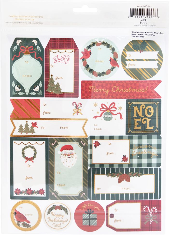 Holiday Classic Icons Adhesive Tags