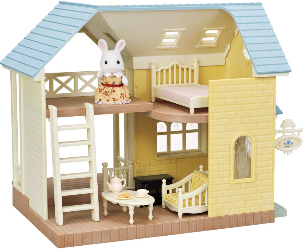 Calico Critters Bluebell Cottage Gift Set, Limited Edition Dollhouse with Collectible Figure, Furniture and Accessories