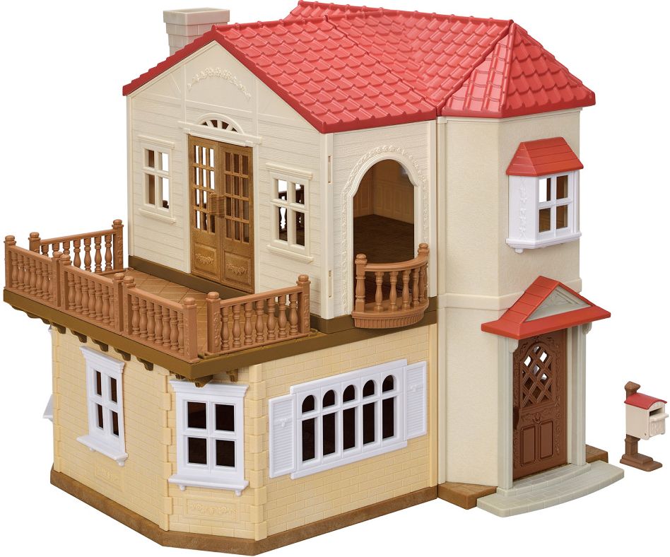 Calico Critters Red Roof Country Home Secret Attic Playroom, Dollhouse Playset