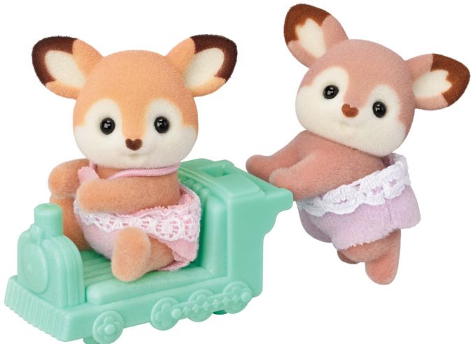Calico Critters Deer Twins, Set of 2 Collectible Doll Figures