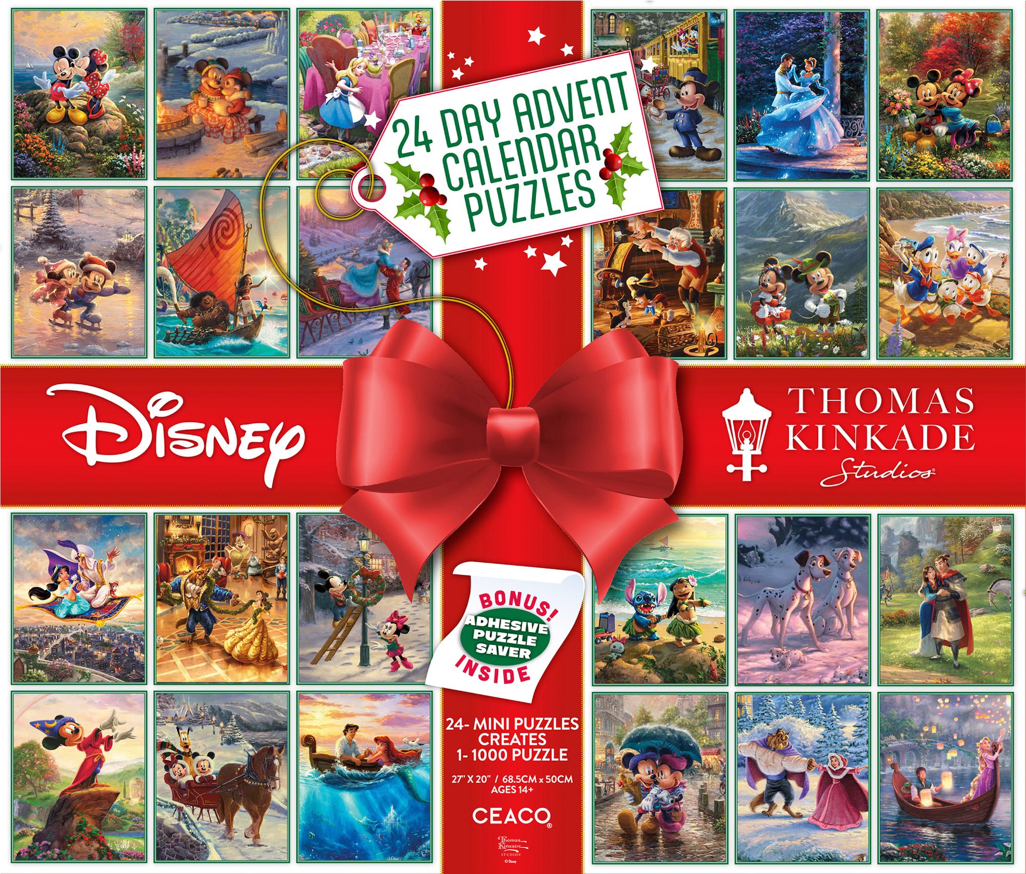 Thomas Kinkade Disney 24 Day Puzzle Advent Calendar