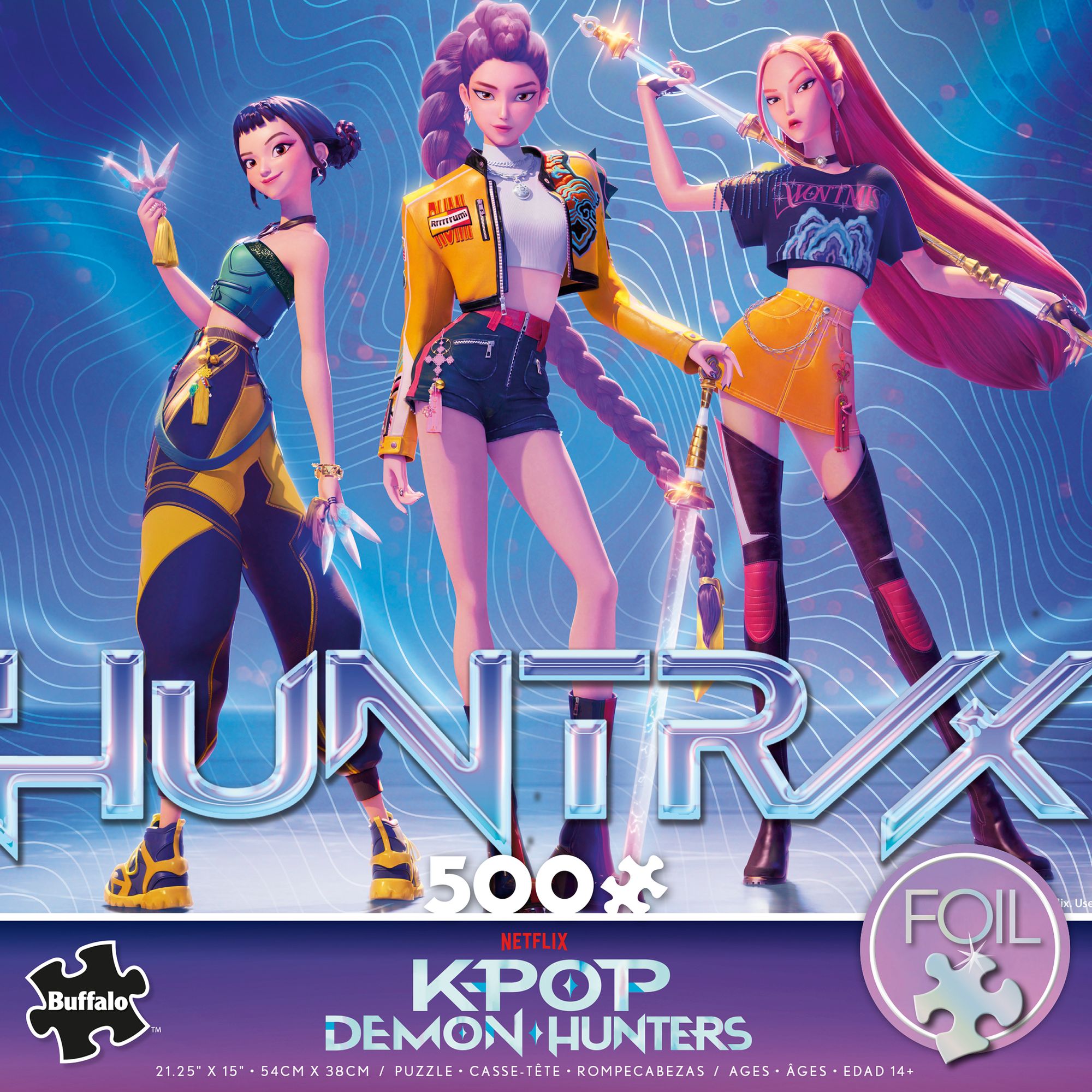 500PC Kpop Demon Hunters For the Fans Foil Puzzle
