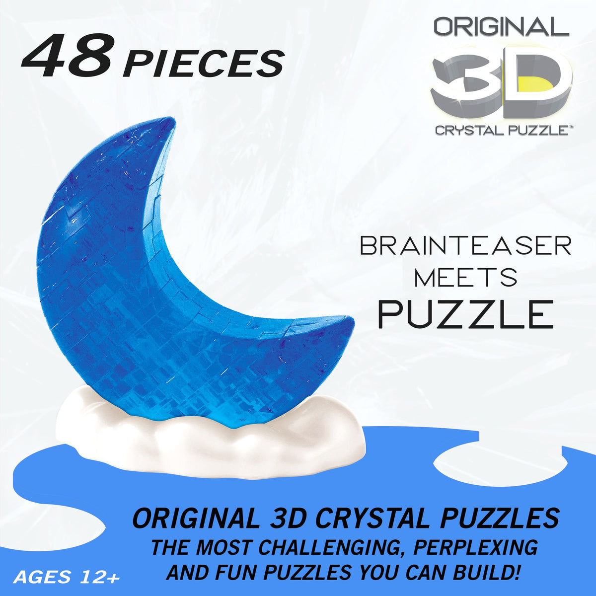 Glowing Moon Standard 3D Crystal Puzzle