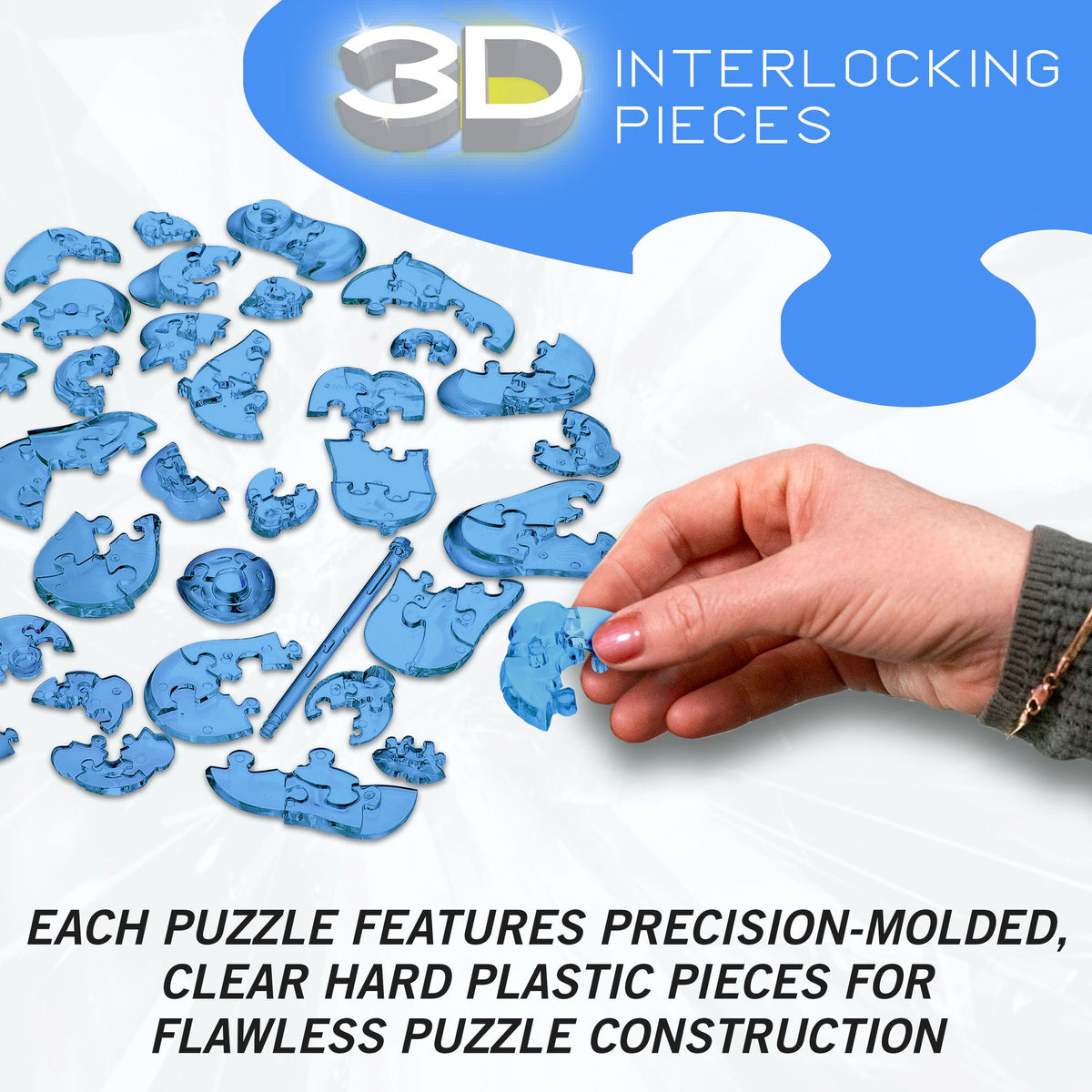 Glowing Moon Standard 3D Crystal Puzzle