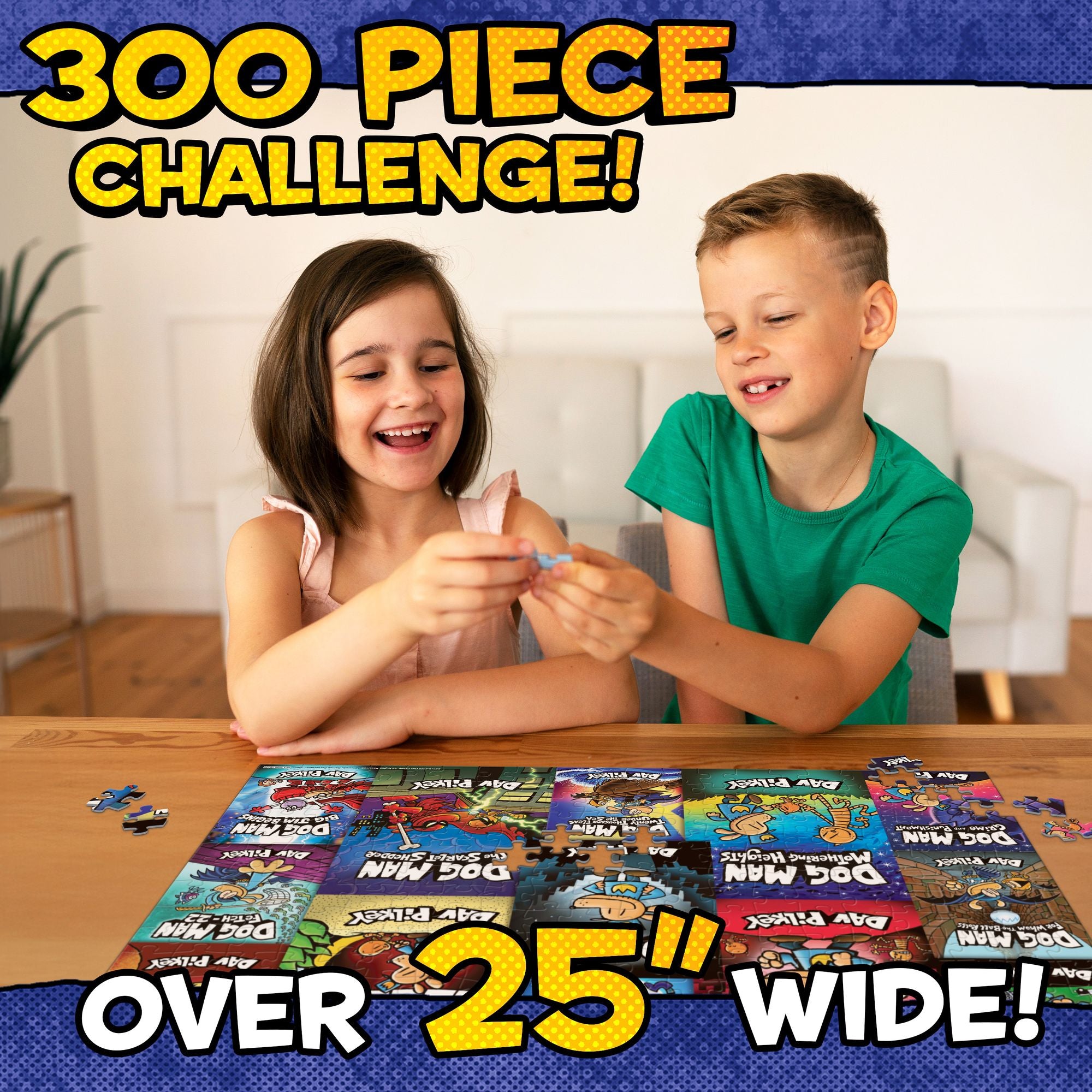 Dog Man 300-Piece Compilation Cover Puzzle