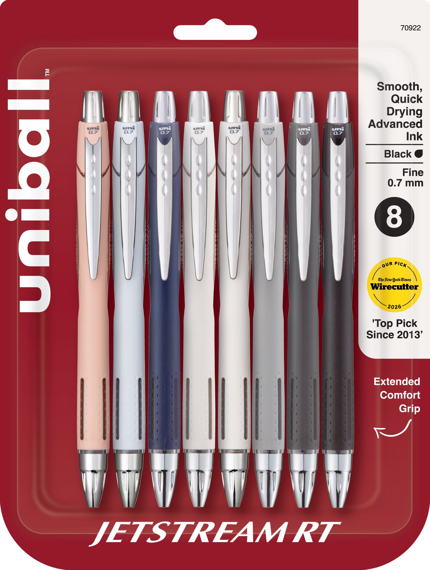 uniball? Jetstream RT 0.7mm Black 8pc