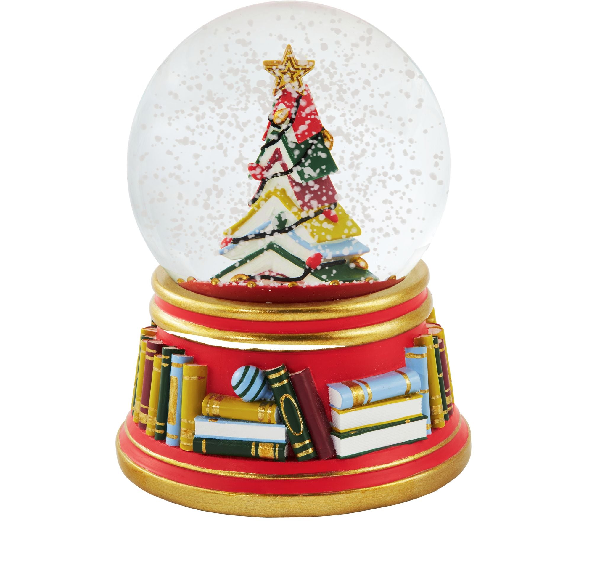Book Tree Snow Globe