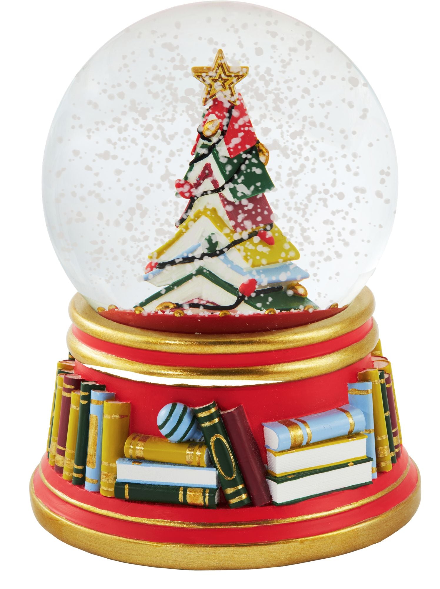 Book Tree Snow Globe