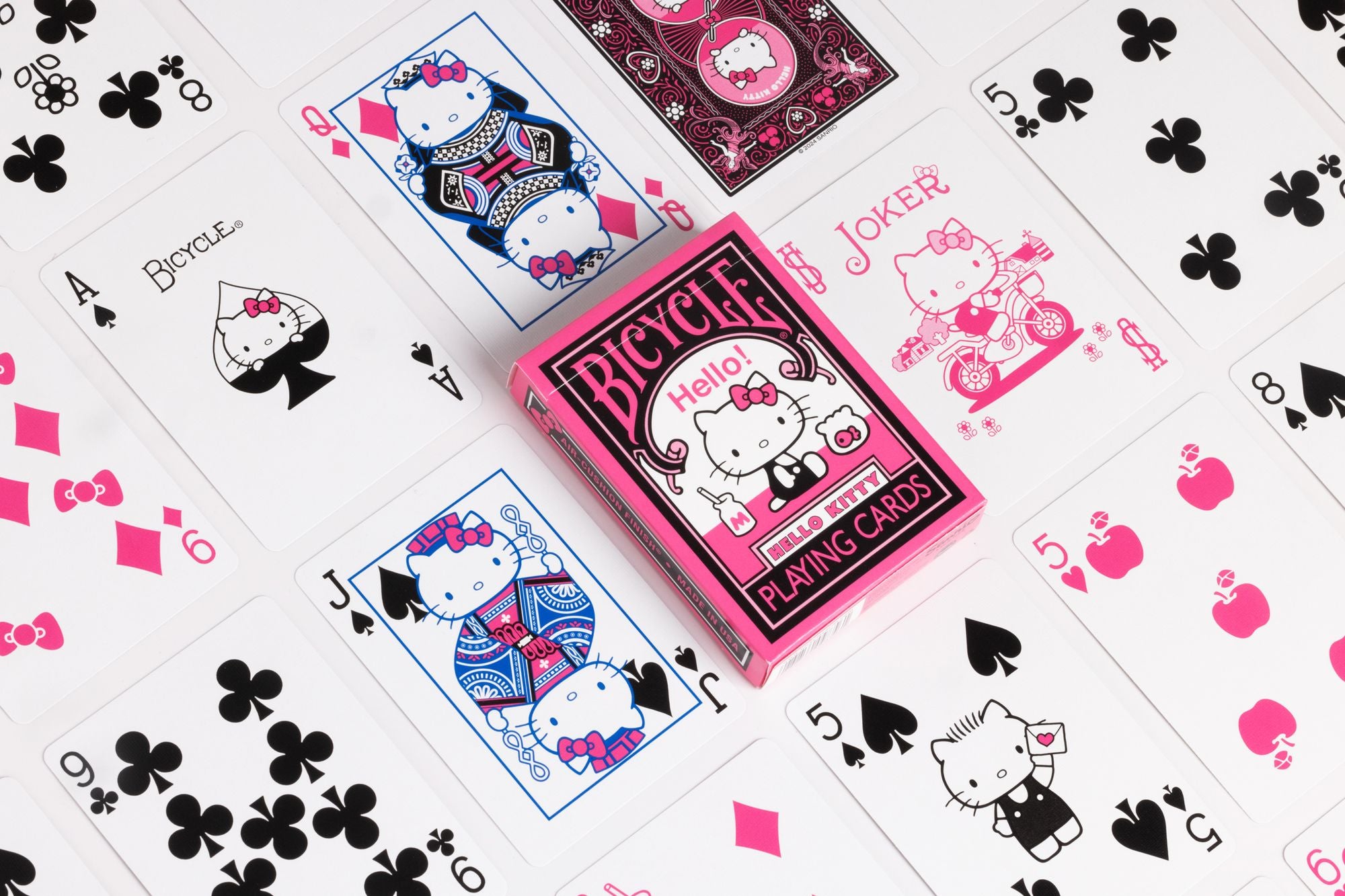 Bicycle Hello Kitty Black and Pink Playing Cards