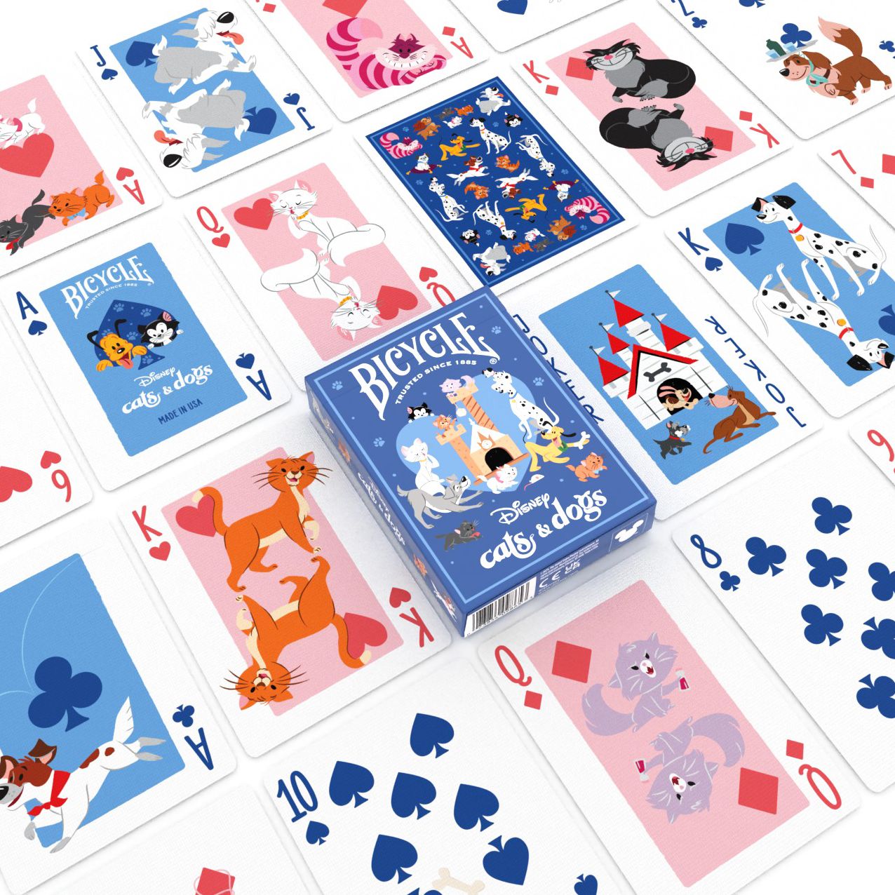 Bicycle Disney Cats and Dogs Playing Cards