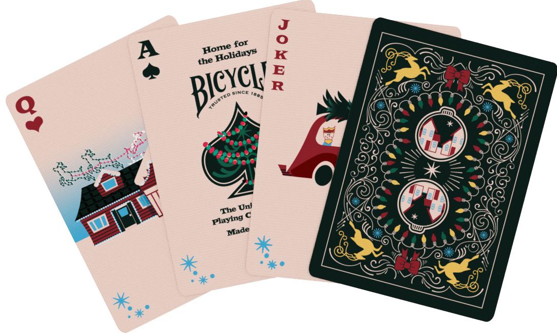 Bicycle Home for the Holidays Playing Cards