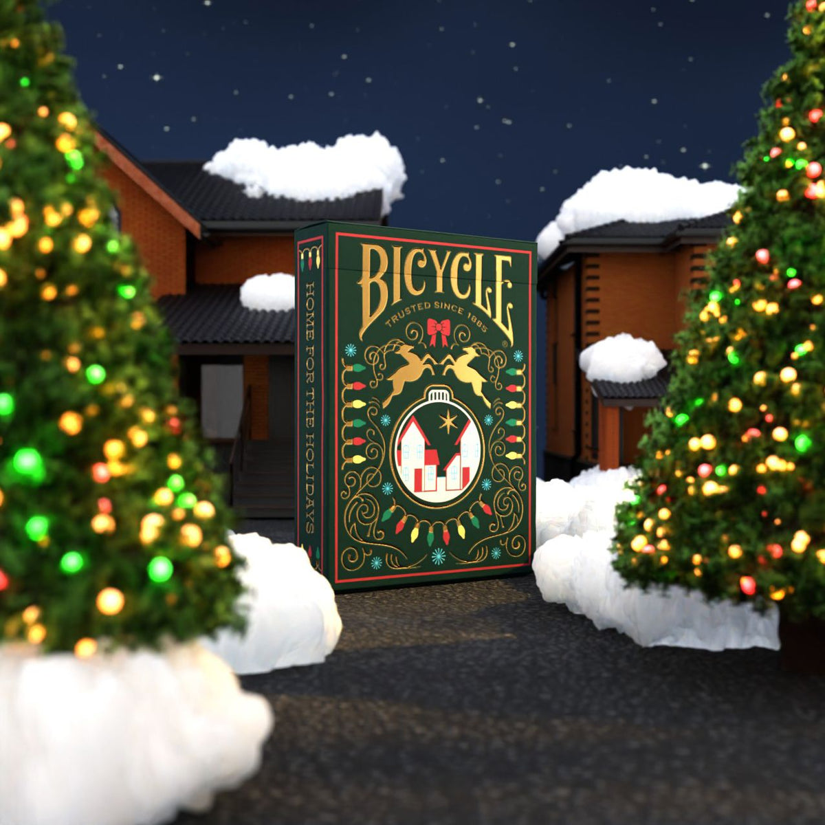 Bicycle Home for the Holidays Playing Cards