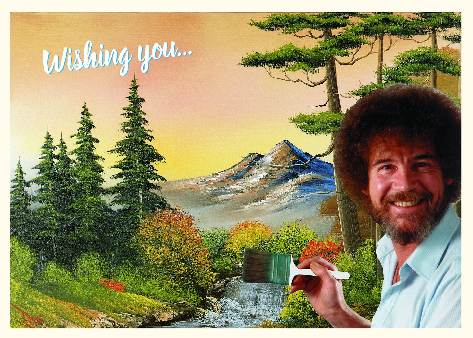 Father's Day General Bob Ross Painting