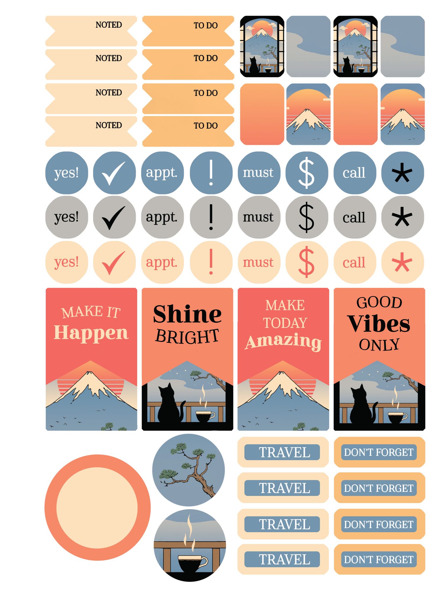 2025-2026 Chunky Planner Coffee Cat
