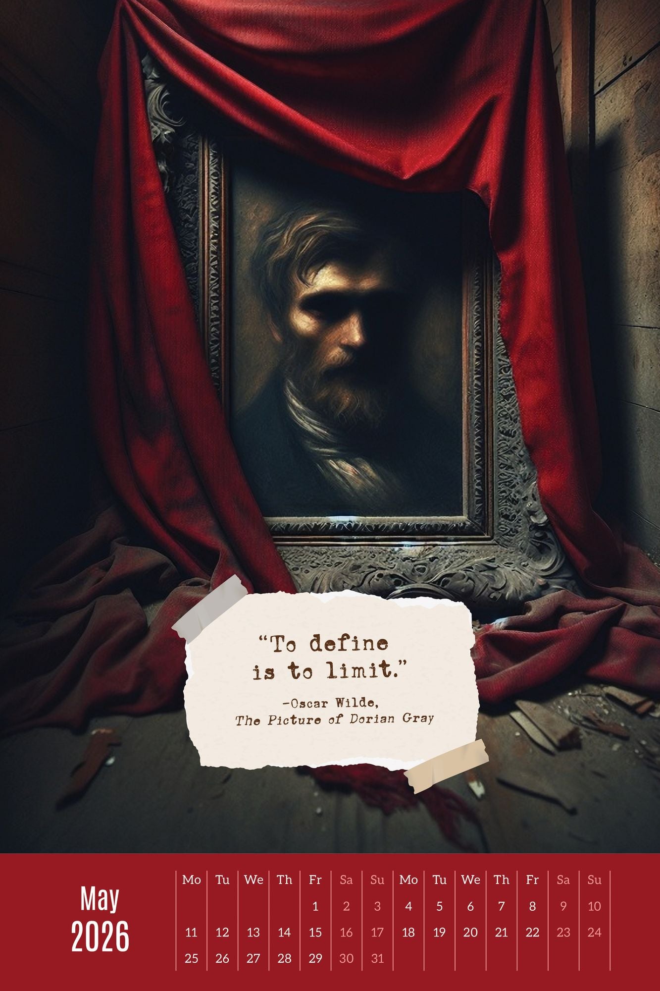 2026 LITERARY SNAPSHOTS OVERSIZED WALL CALENDAR - Exclusive