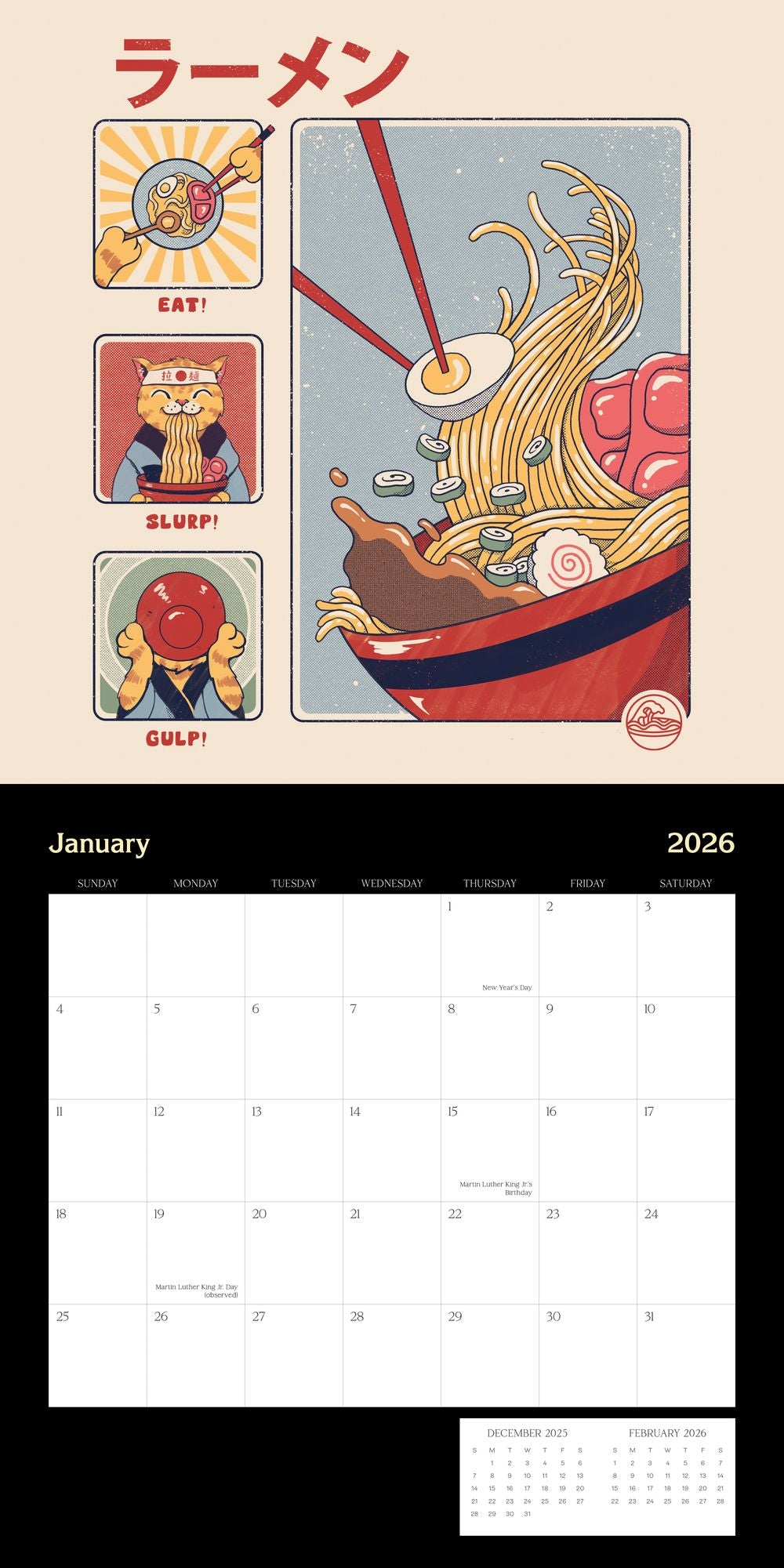 2026 VINCENT TRINIDAD STANDARD WALL CALENDAR - Exclusive