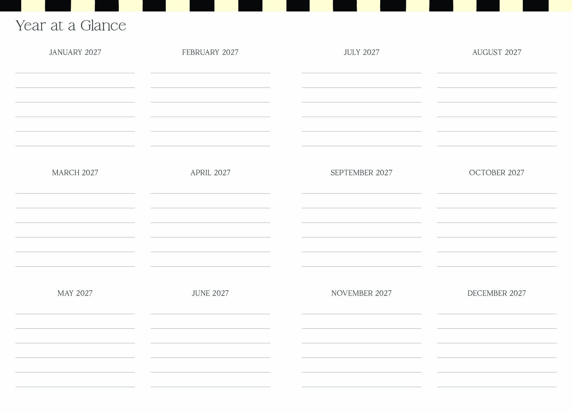 2026-2027 Super Pocket Planner Checker Cats