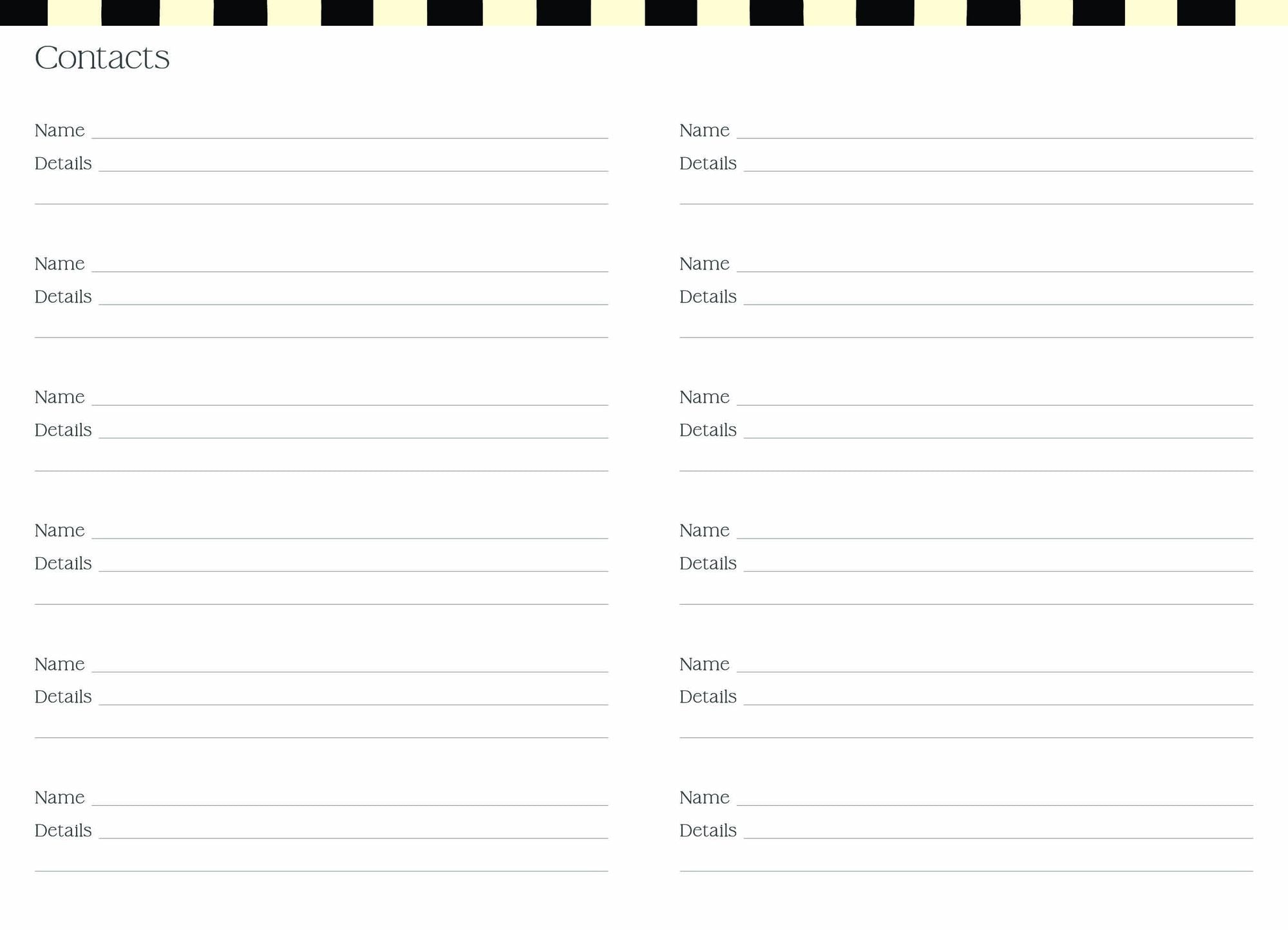 2026-2027 Super Pocket Planner Checker Cats