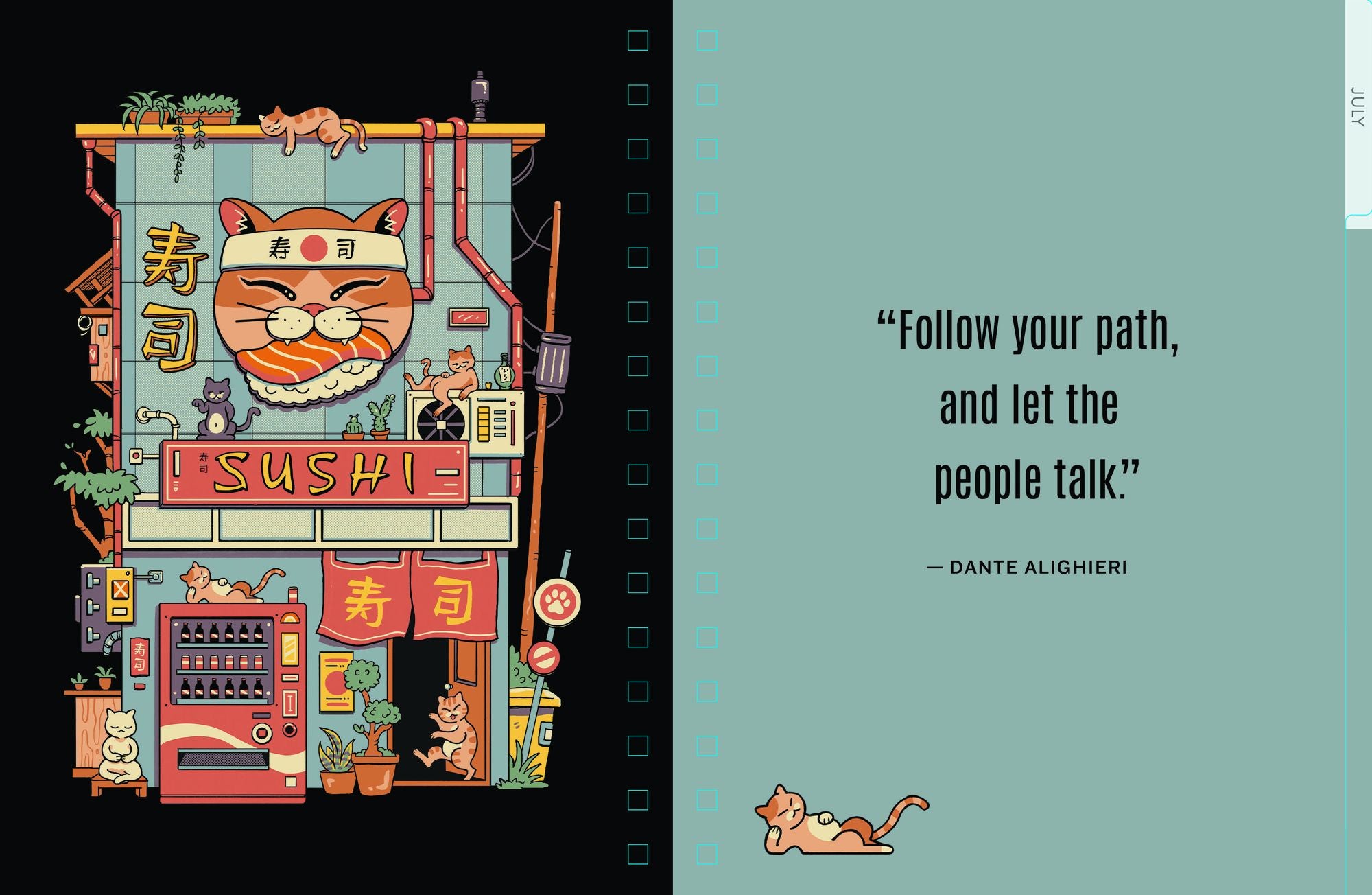 2026-2027 Chunky Planner Cat Café