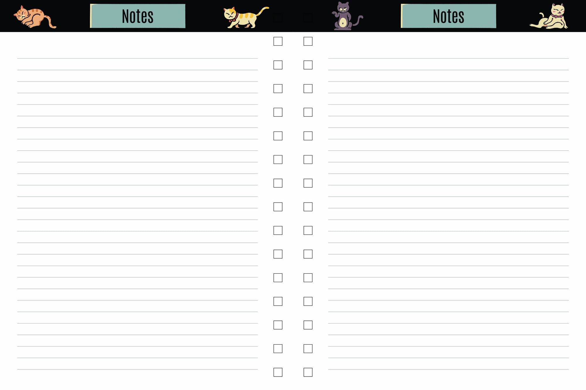 2026-2027 Chunky Planner Cat Café