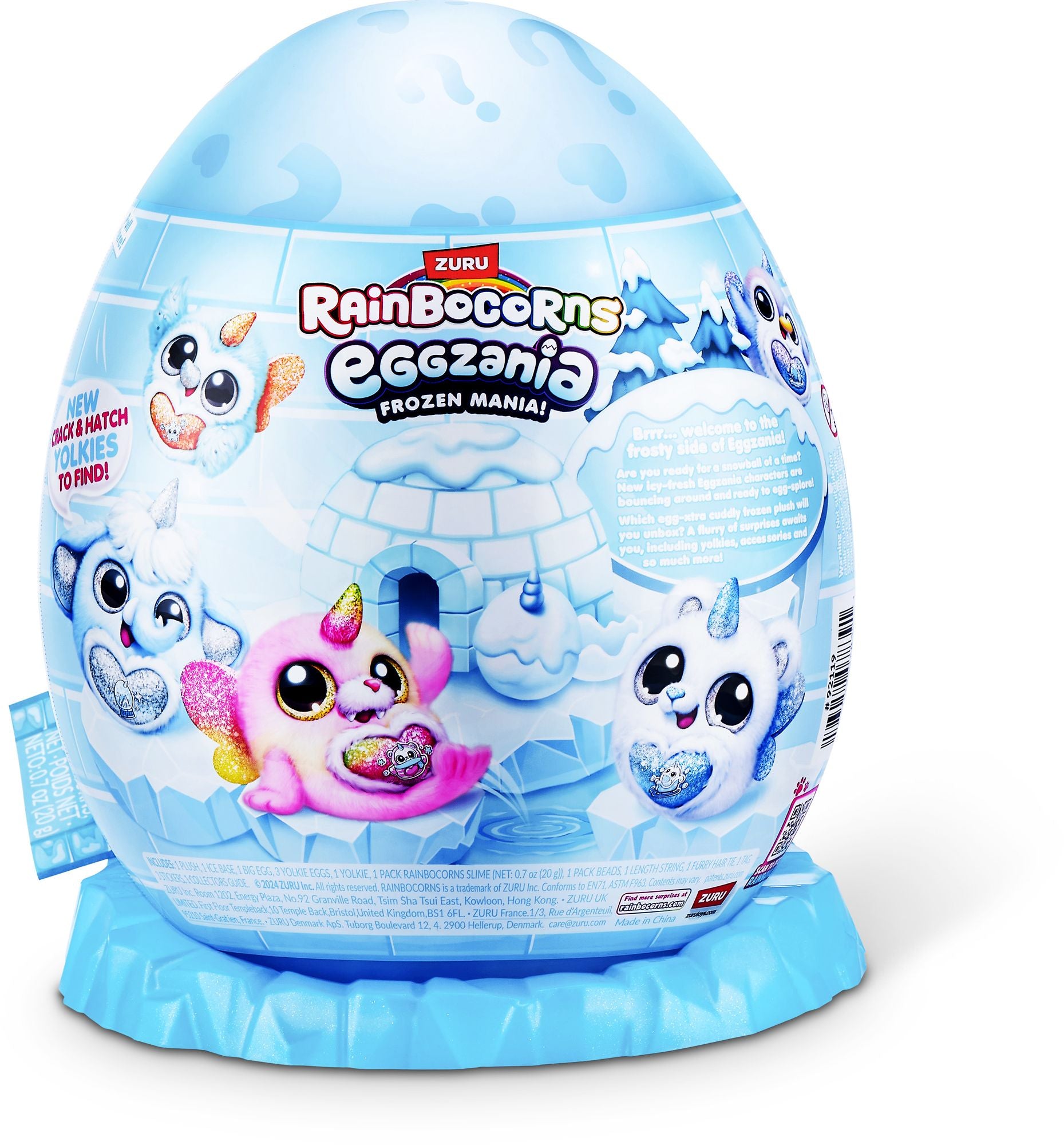 S001-RAINBOCORNS-EGGZANIA-SERIES 1-FROZEN MANIA-SHRINK WRAP,12PCS/CTN
