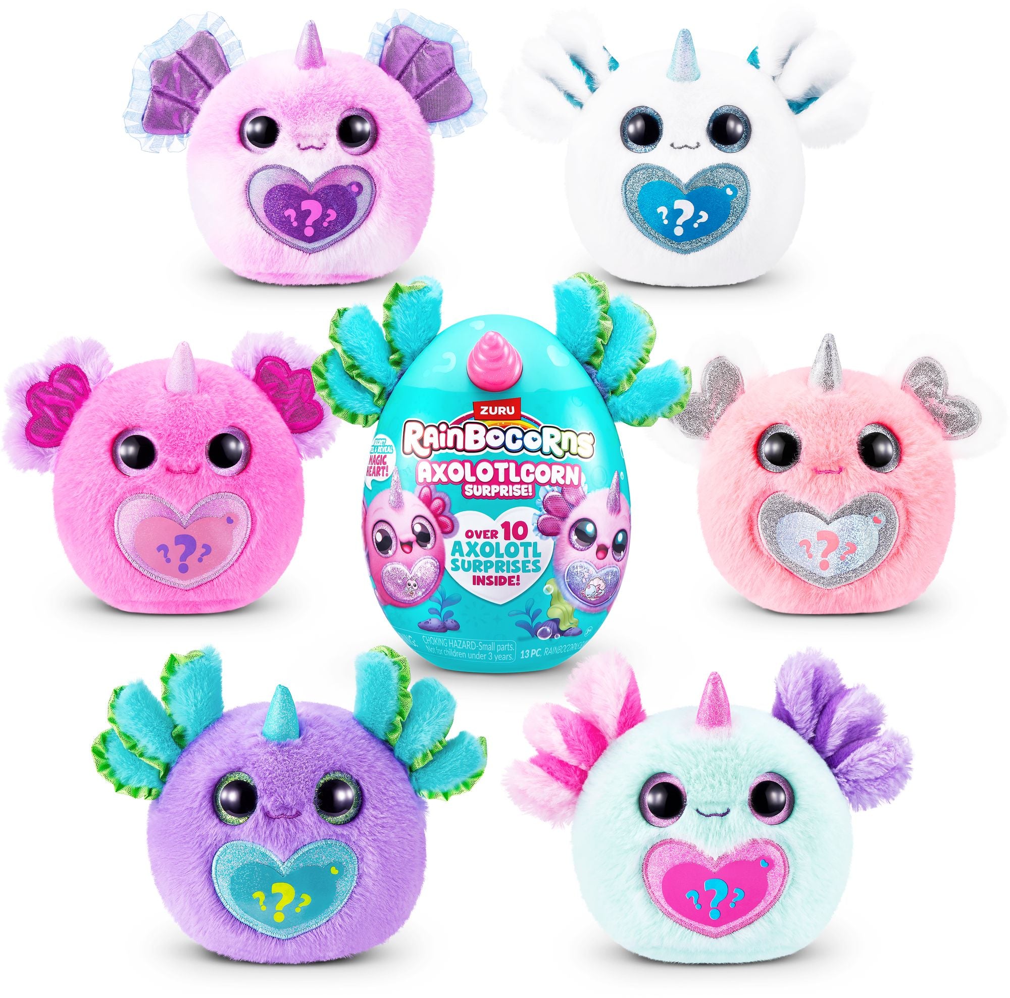 S001-RAINBOCORNS-SPARKLE HEART SURPRISE-SERIES 1-AXOLOTLCORN SURPRISE-SHRINK WRAP,2Facing6pcs/PDQ,12pcs/2PDQ/CTN