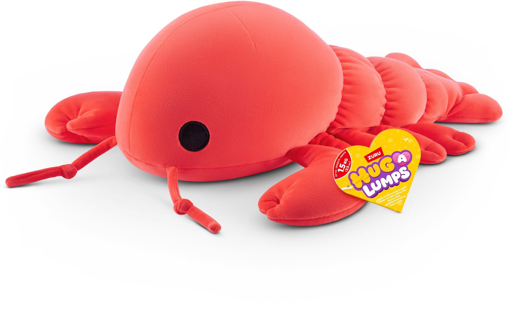 S004-HUG A LUMPS-PLUSH MEDIUM Lobster(Lenny)-SERIES 2-PLUSH-HANG TAG,5PCS/CTN