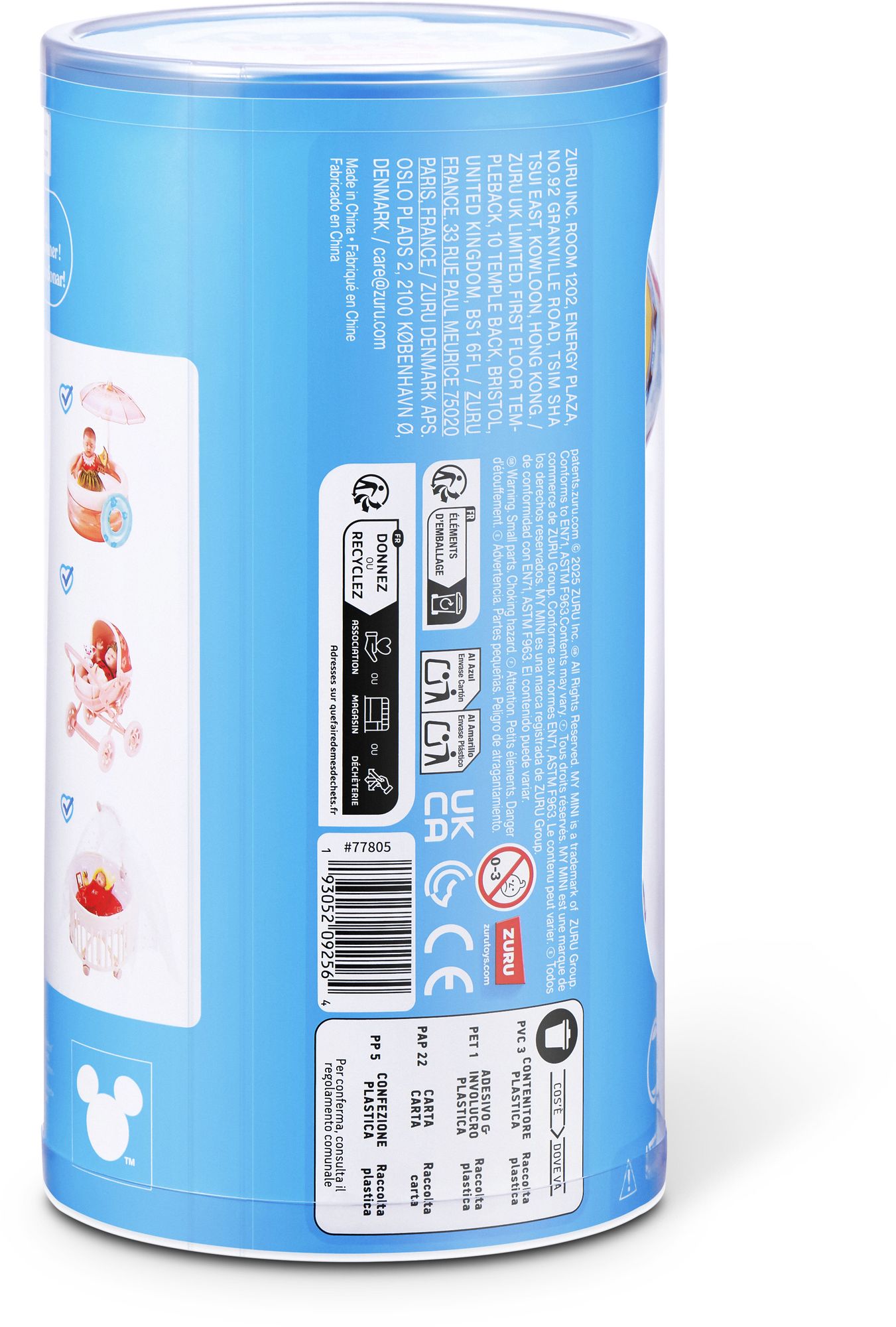 S001-MY MINI-MY MINI BABY DISNEY-SERIES 1-CAPSULE,2PK IN PVC TUBE,12PCS/CTN