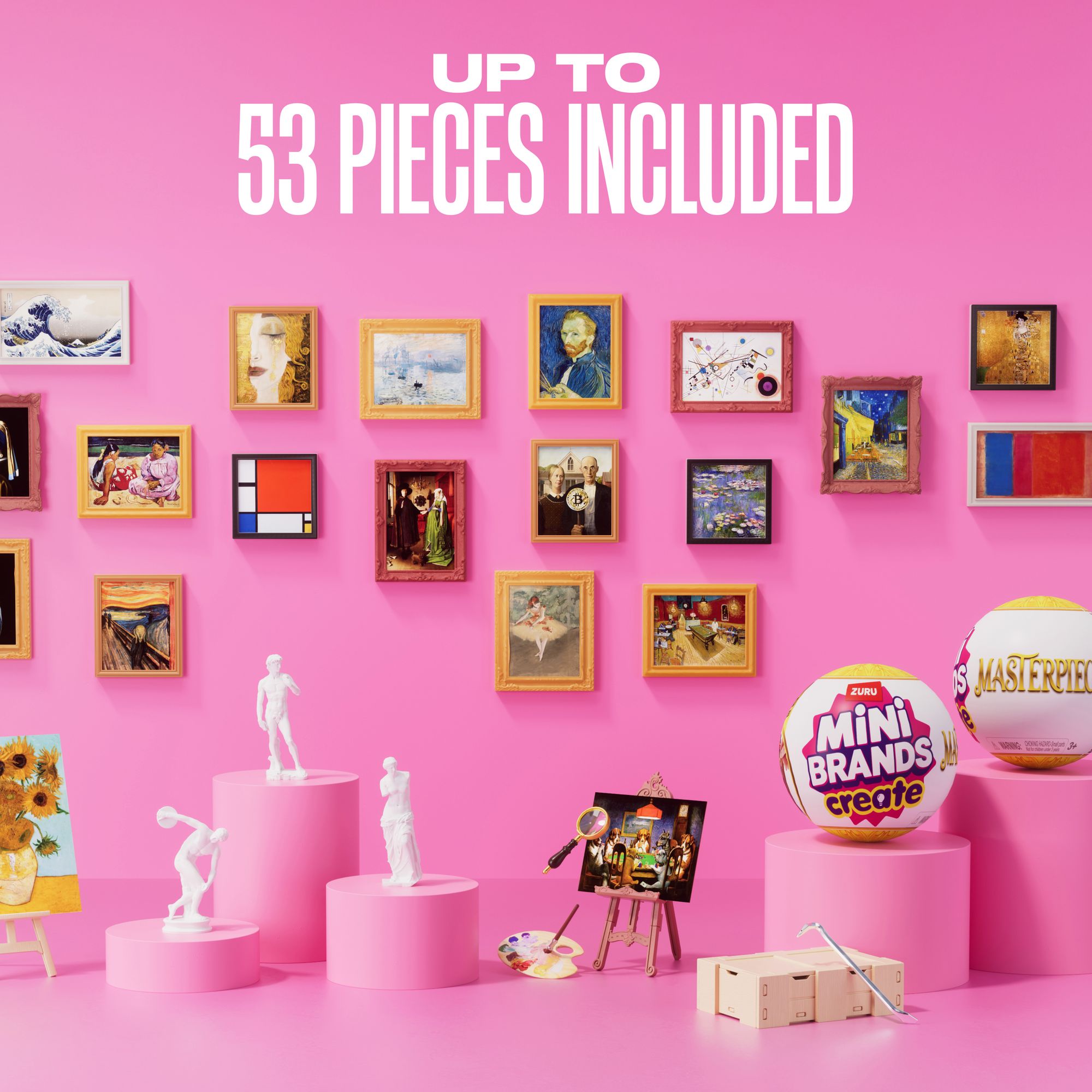S001-MINI BRANDS-MASTERPIECES-SERIES 1-CAPSULE,2PK IN PVC TUBE,12PCS/CTN