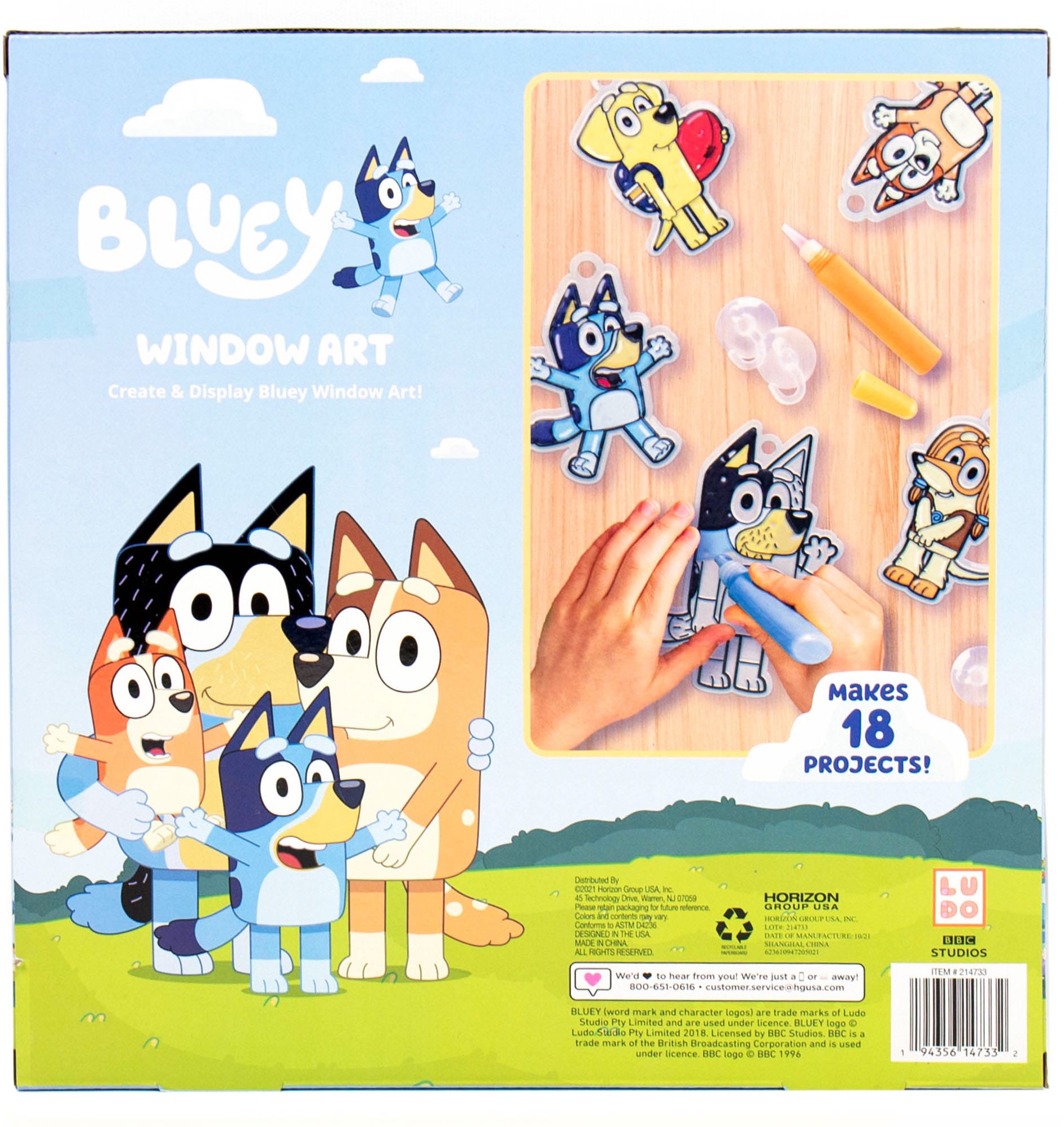 Bluey Window Art Creations