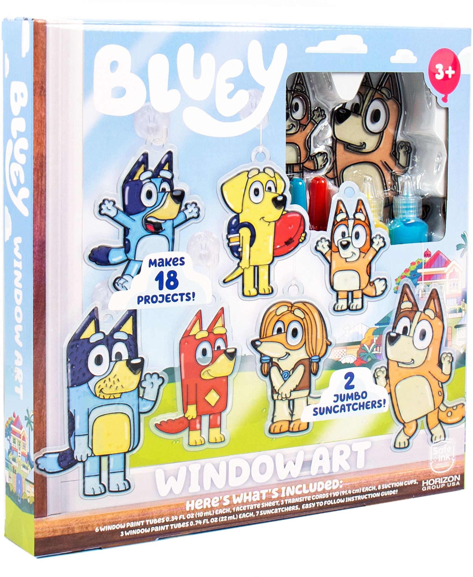 Bluey Window Art Creations