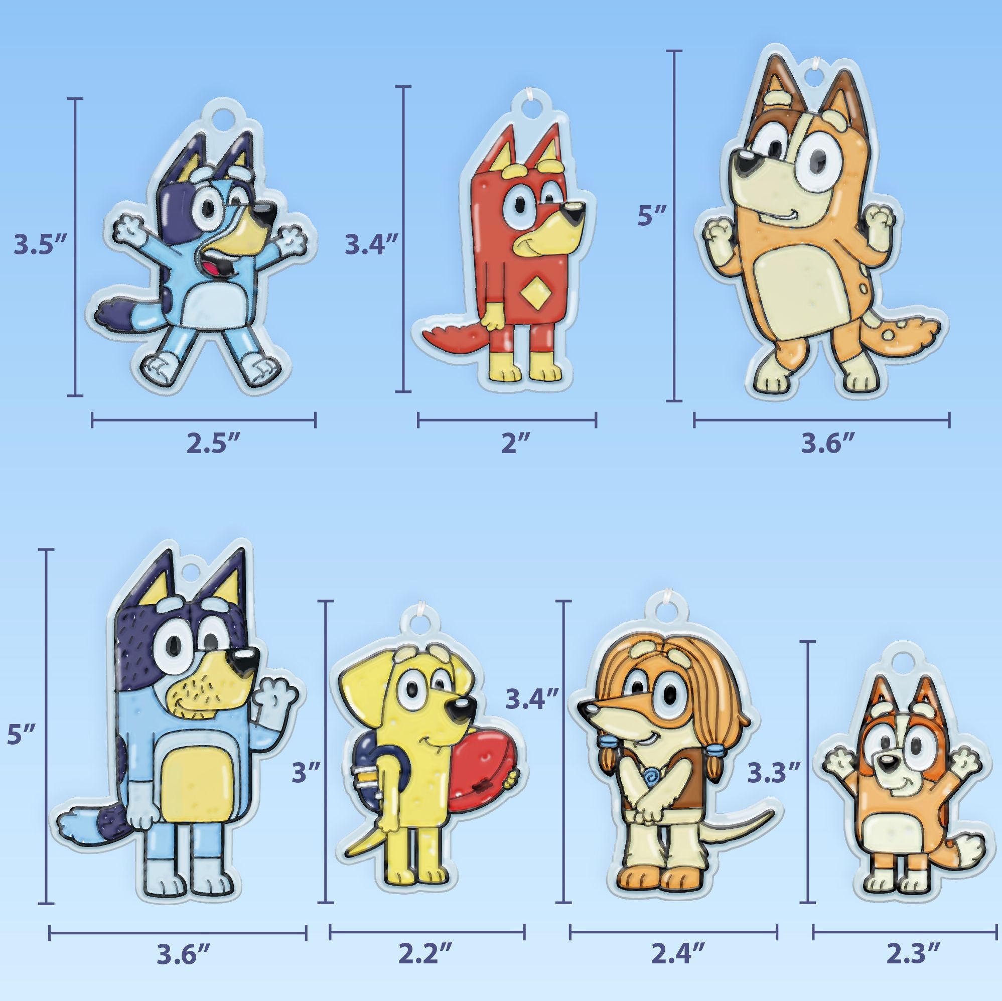 Bluey Window Art Creations