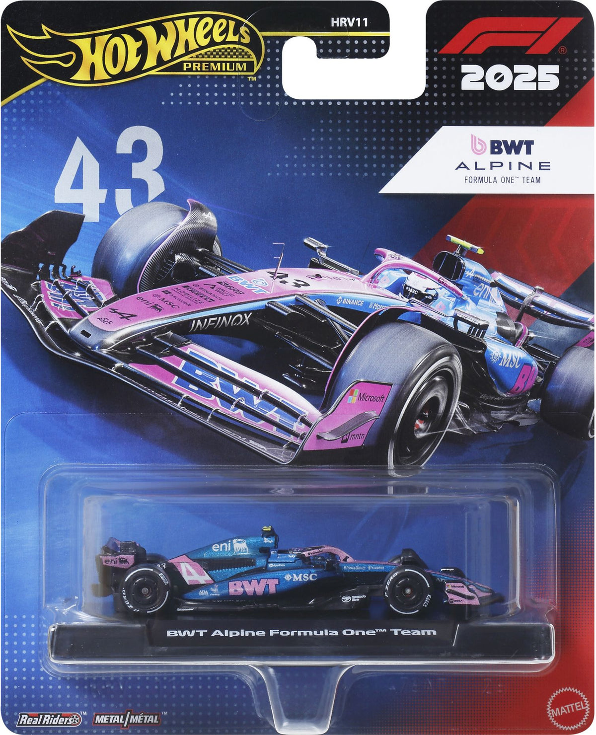 Hot Wheels - 1:64 Scale Formula 1 Collectible Toy Race Car - Assortment