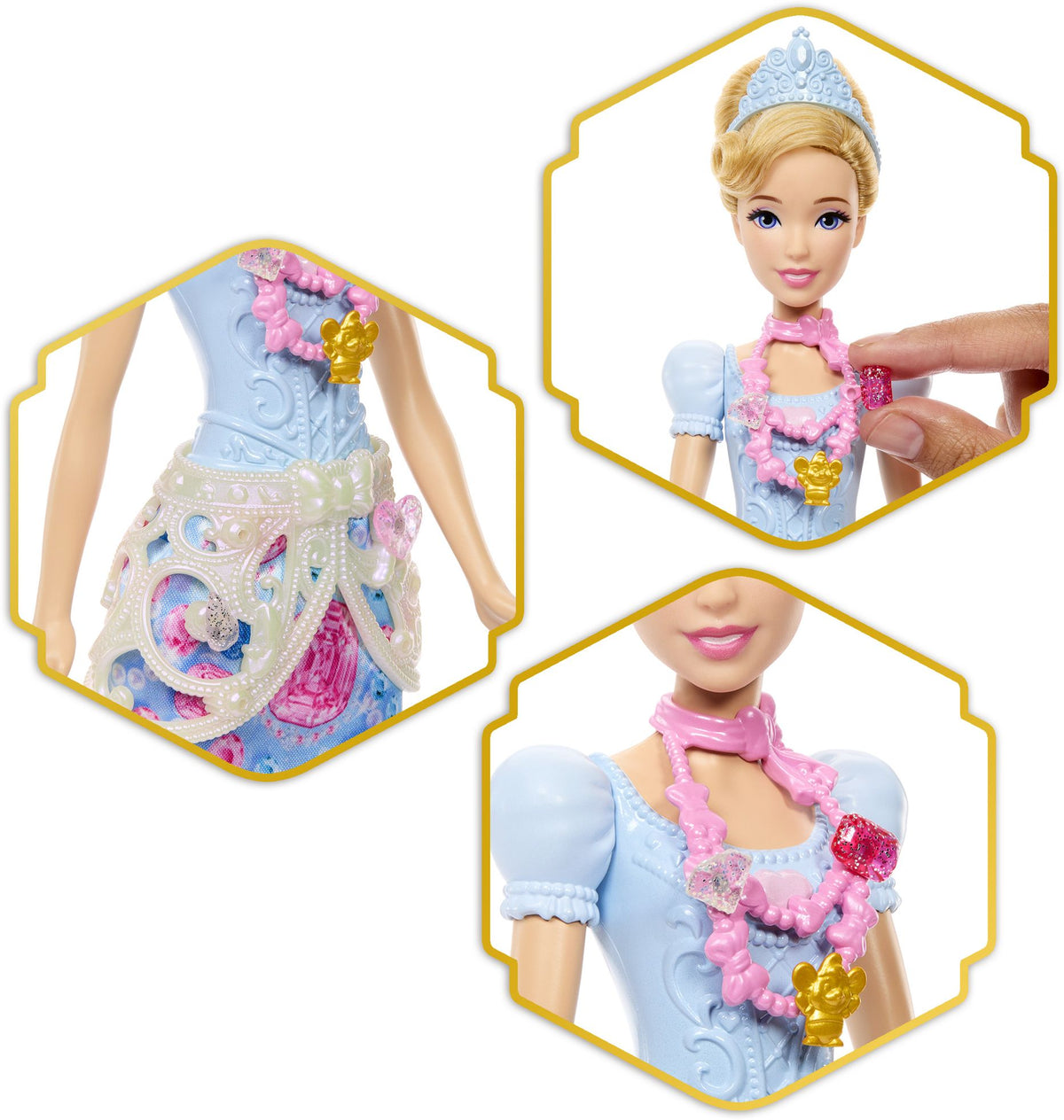Disney Princess JEWEL REVEAL¿ Cinderella Doll JHL50