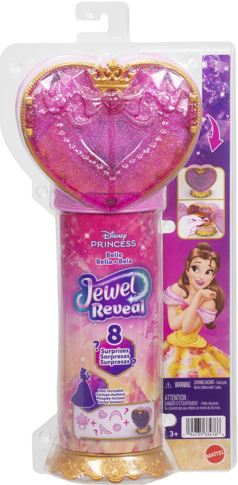 Disney Princess JEWEL REVEAL¿ Belle Doll JHL51