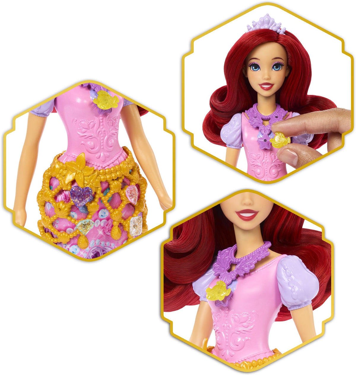 Disney Princess JEWEL REVEAL¿ Ariel Doll JHL49