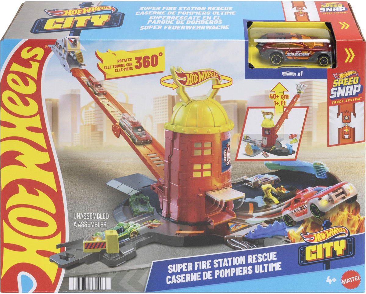 Hot Wheels City¿ Super Fire Station Rescue JHL95
