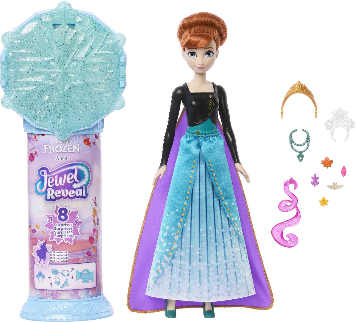 Disney Frozen JEWEL REVEAL¿ Anna Doll JJY37