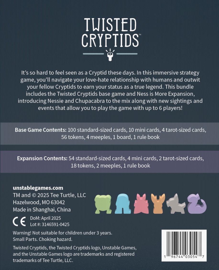 Twisted Cryptids + Ness is More Bundle (B&N Exclusive) by Unstable Games