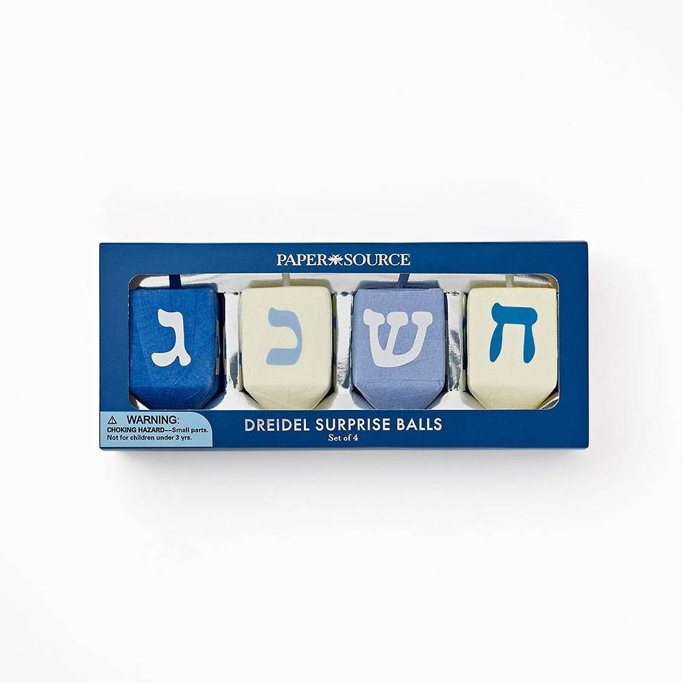 Dreidel Surprise Balls S/4