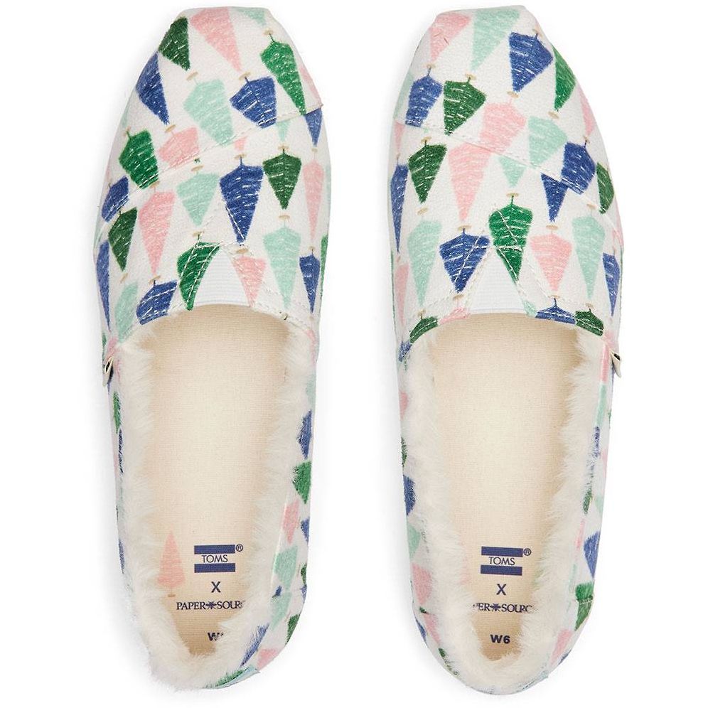 TOMS Women's Colorful Trees Espadrilles - Size 8
