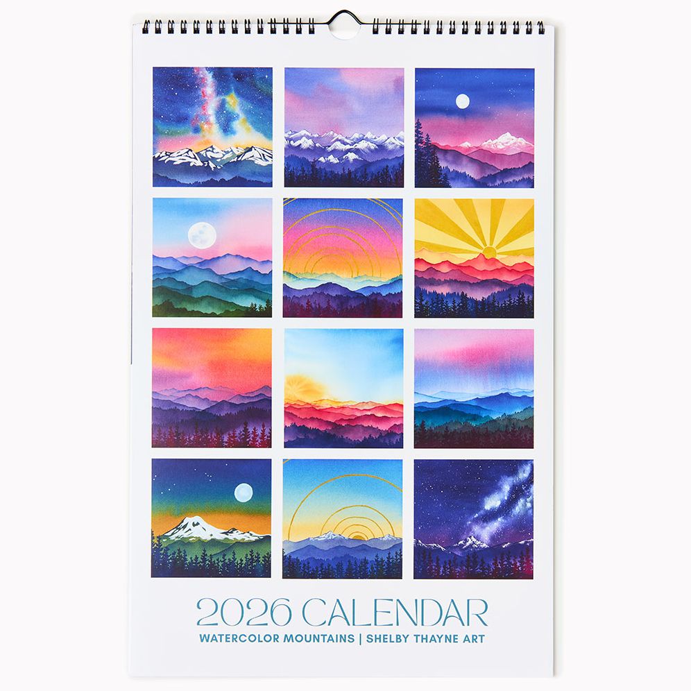 2026 Mountain Art Wall Calendar