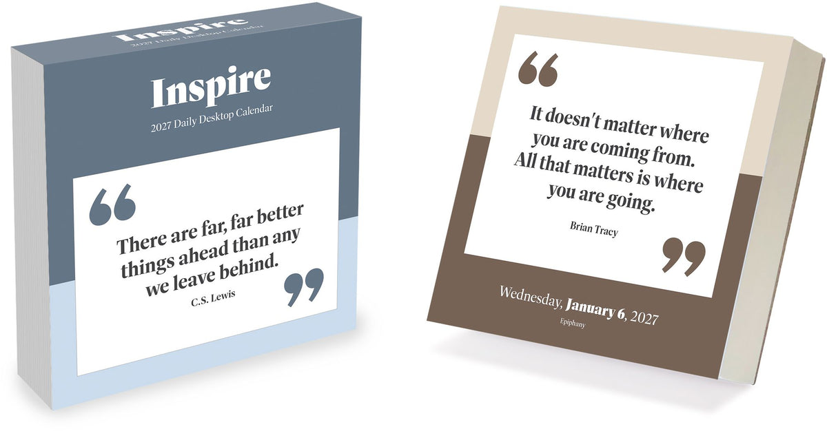 2027 Inspire Daily Desktop Calendar