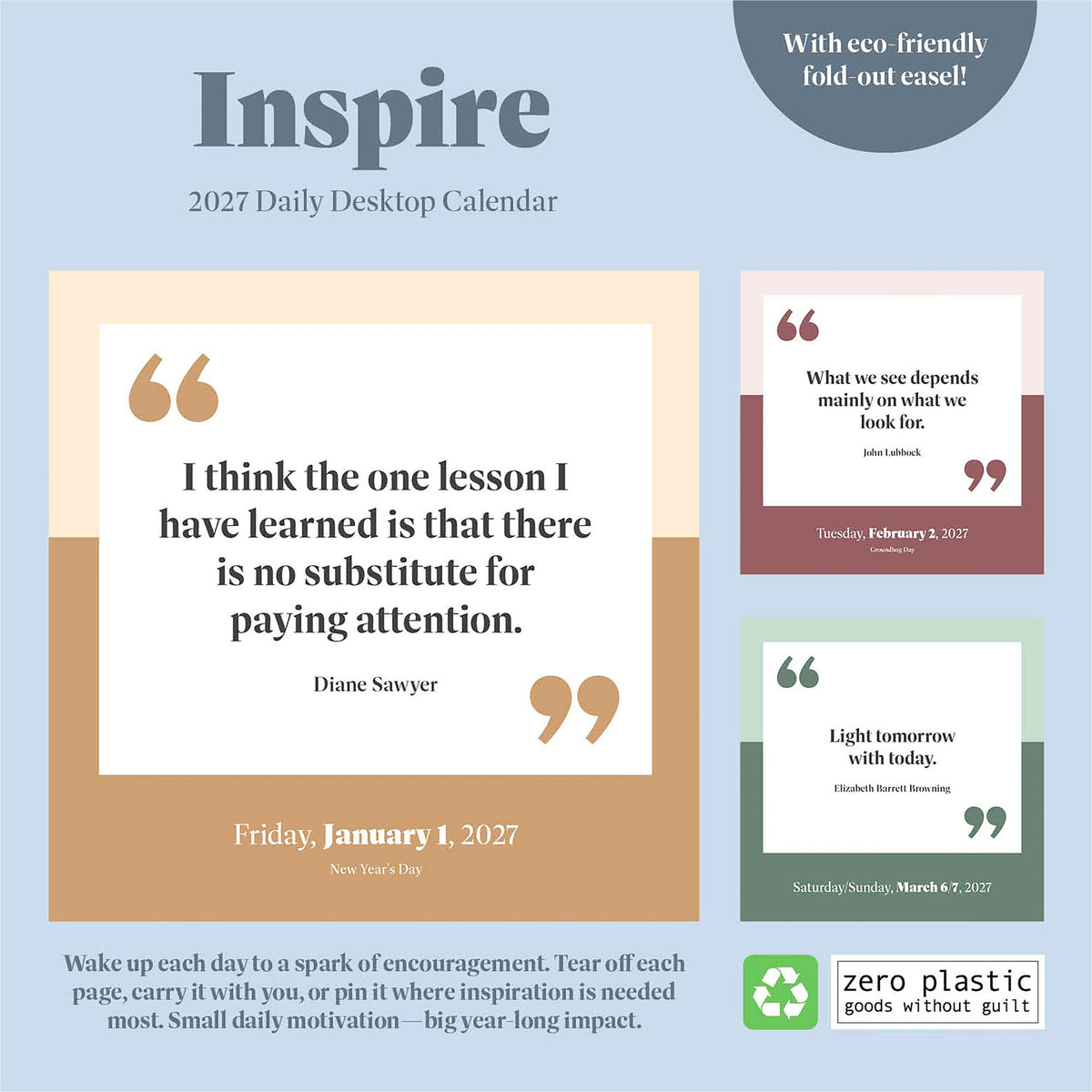 2027 Inspire Daily Desktop Calendar