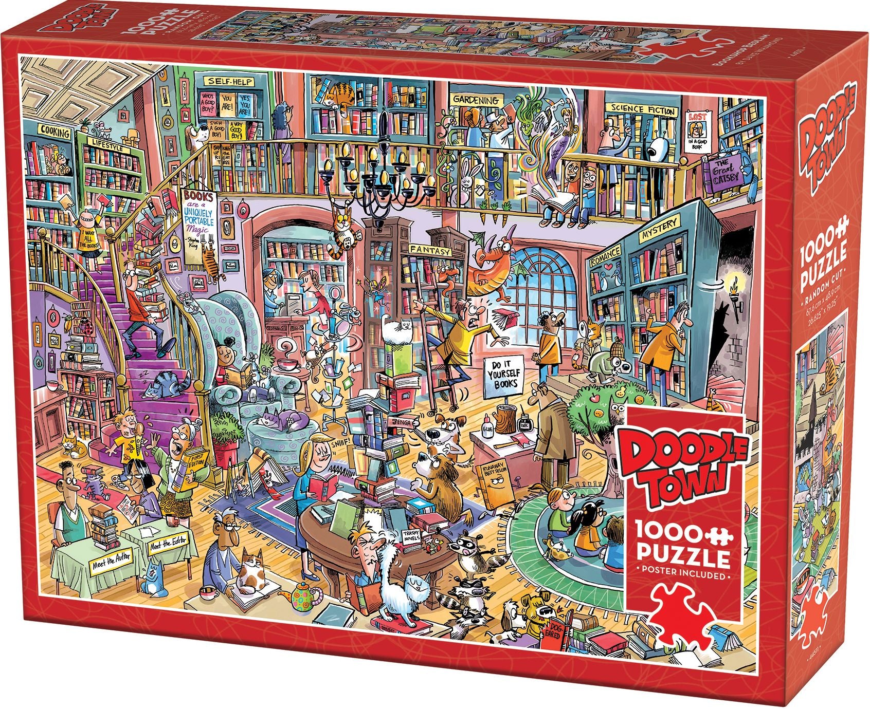 Bookshop Bedlam 1000 Piece Puzzle-B&N Exclusive