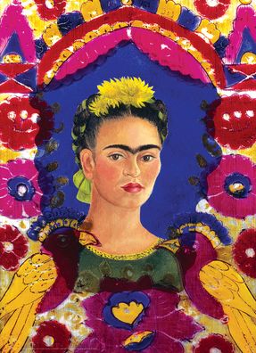Self Portrait, The Frame by Frida Kahlo
