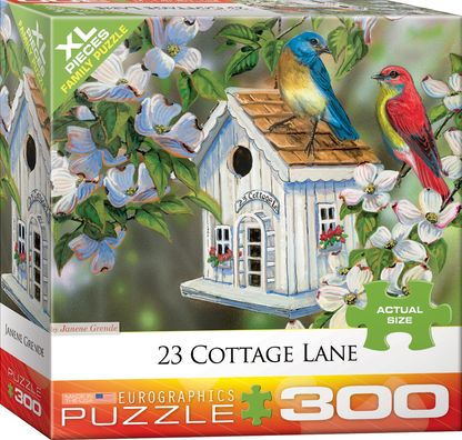 EuroGraphics 8300-0601 23 Cottage Lane 300-Piece Puzzle (Small Box)