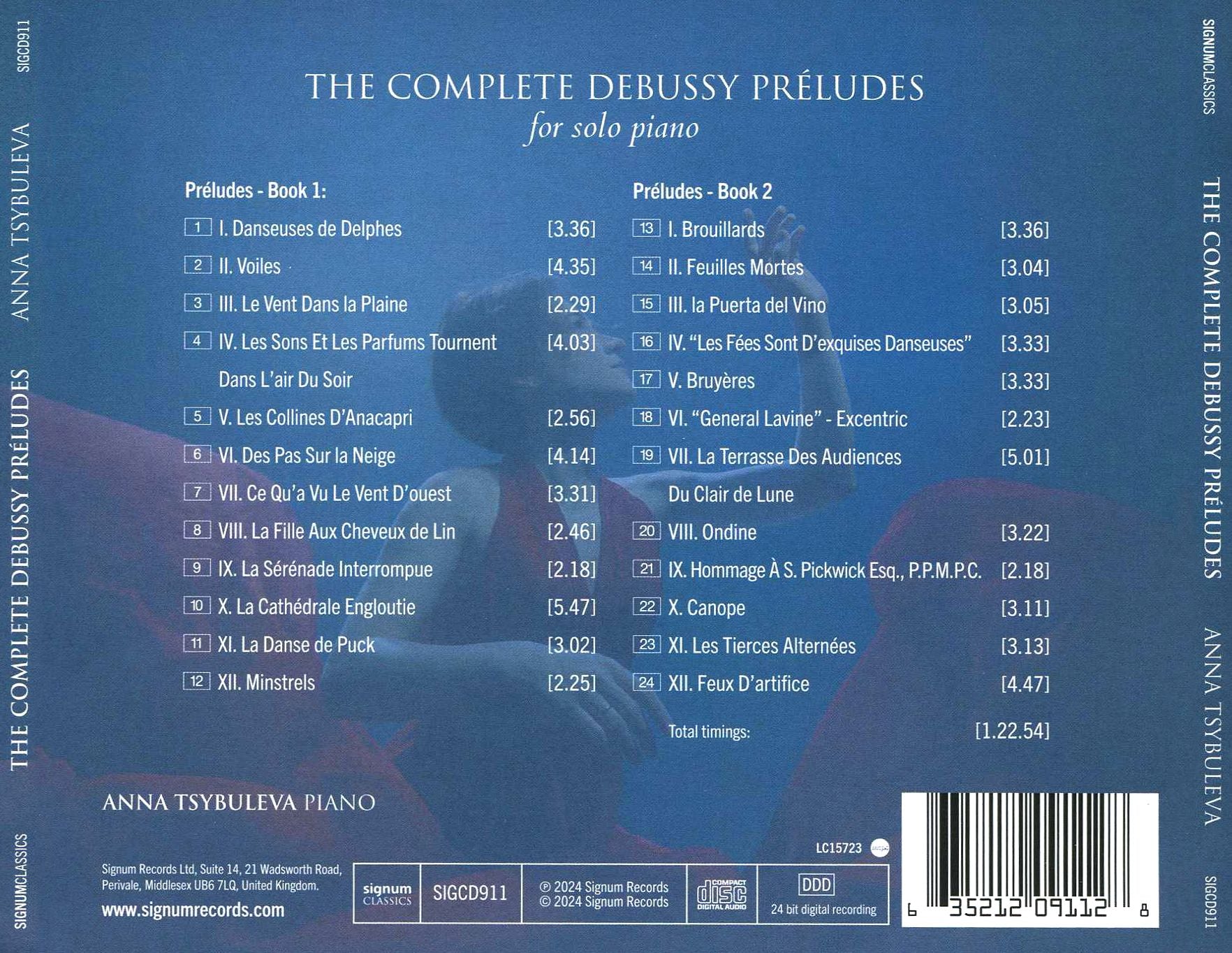 The Complete Debussy Préludes for Solo Piano