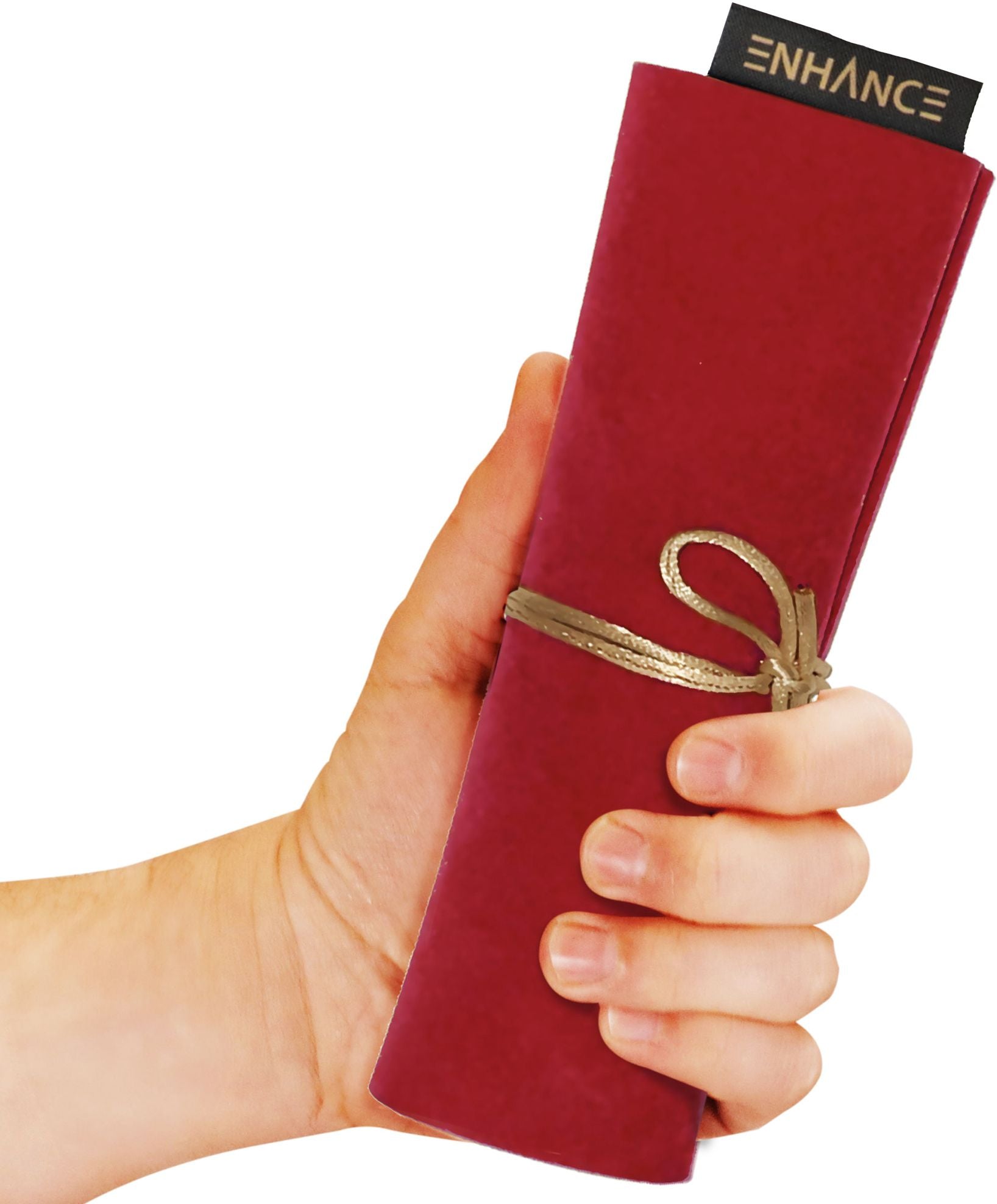 ROLL ON A SCROLL ACRYLIC DICE SET & CASE RED